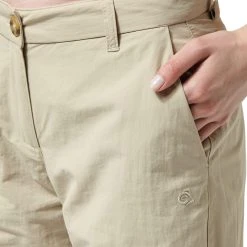 Craghoppers Womens/Ladies NosiLife Zip Off Trousers (Desert Sand) -Regatta shop k20858196aab92478b0687c8c2aa3c673