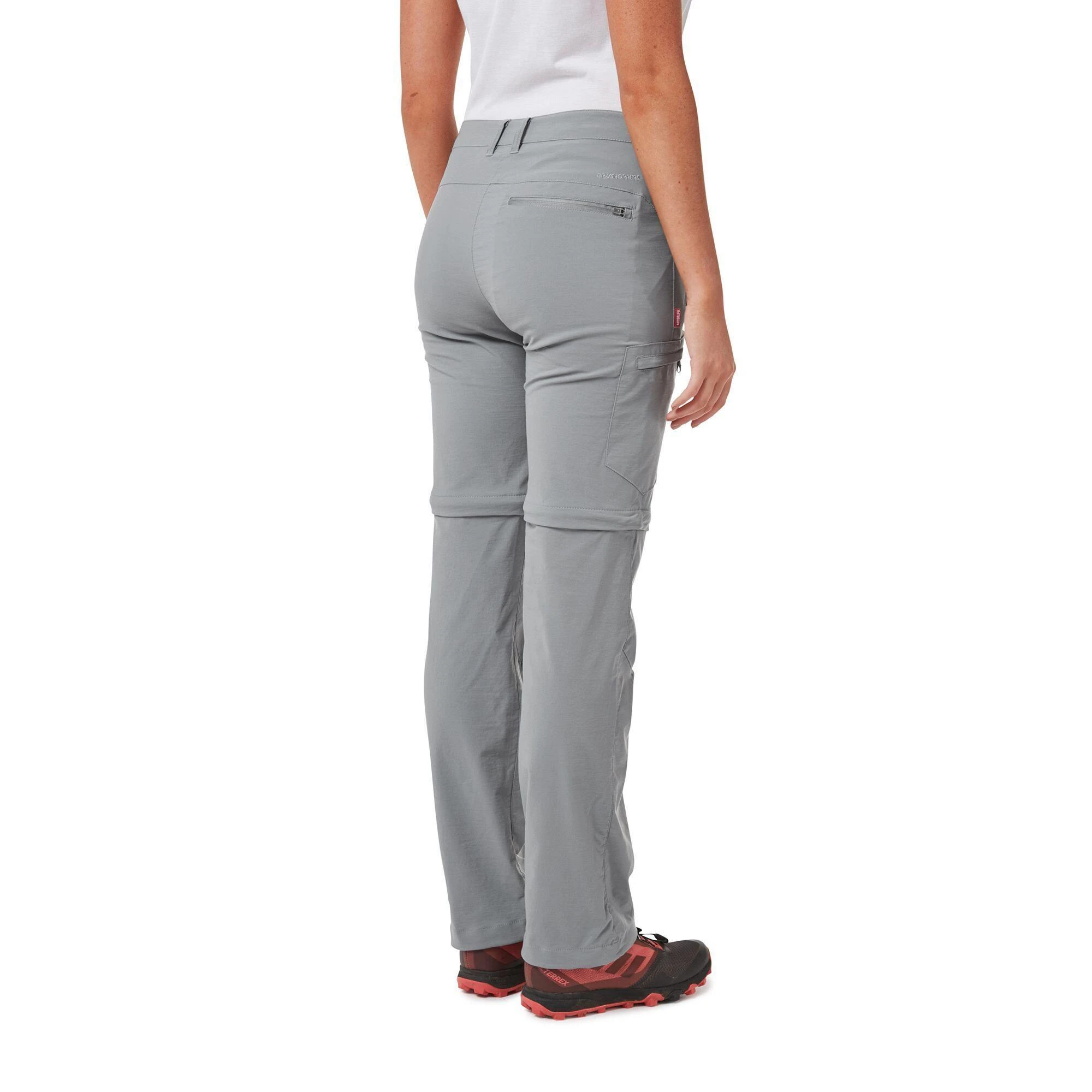 Craghoppers Womens/Ladies Nosilife Pro II Convertible Trousers (Cloud Grey) 4 Craghoppers Womens/Ladies Nosilife Pro II Convertible Trousers (Cloud Grey) - Image 2