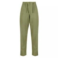 Regatta Womens/Ladies Maida Linen Trousers (Green Fields)