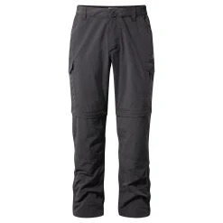 Craghoppers Mens NosiLife Convertible II Trousers (Black Pepper)