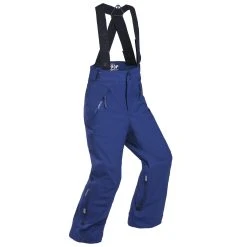 WEDZE REFURBISHED CHILDRENS SKI TROUSERS - NAVY BLUE