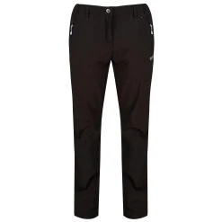 Regatta Great Outdoors Womens/Ladies Geo Softshell II Long Leg Trousers (Black)