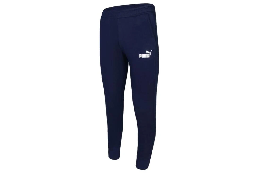 Puma Essentials Slim Pant, Mens, Training Trousers, Navy 4 Puma Essentials Slim Pant, Mens, Training Trousers, Navy - Image 2