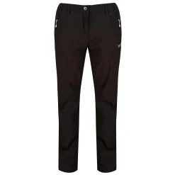 Regatta Great Outdoors Womens/Ladies Geo Softshell II Regular Leg Trousers (Black)