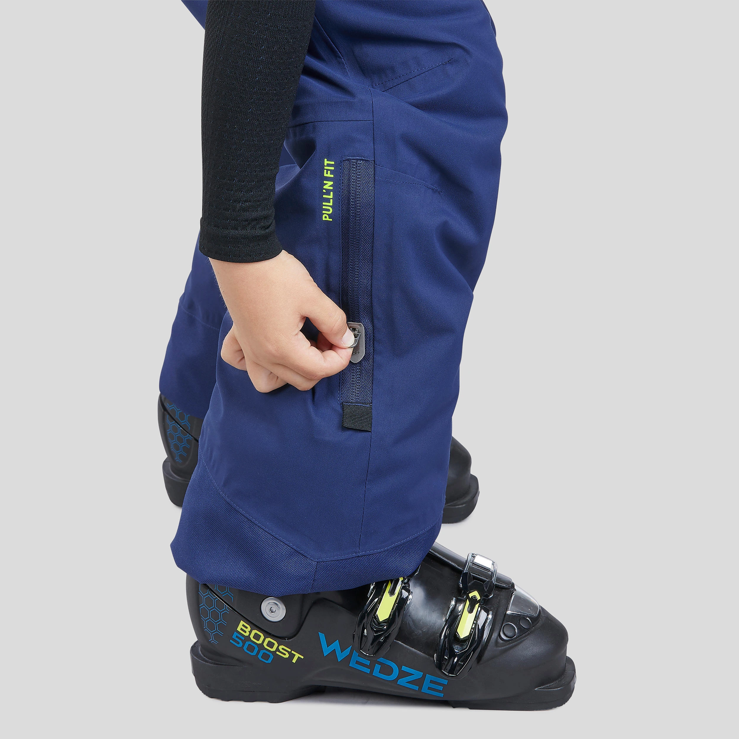 WEDZE REFURBISHED CHILDRENS SKI TROUSERS - NAVY BLUE 9 WEDZE REFURBISHED CHILDRENS SKI TROUSERS - NAVY BLUE - Image 7