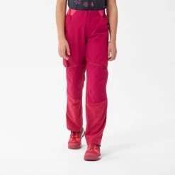 Quechua Kids’ Modulable Hiking Trousers MH500 Raspberry 7 -Regatta shop k9b101e9b0aa975fa686af7d7369e7bc0