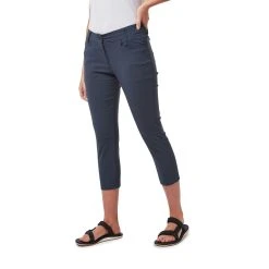 Craghoppers Womens/Ladies NosiLife Clara Crop Trousers (Soft Navy) 8 Craghoppers Womens/Ladies NosiLife Clara Crop Trousers (Soft Navy) -Regatta shop kbea1a1f8320654a819193e85d83f72a5