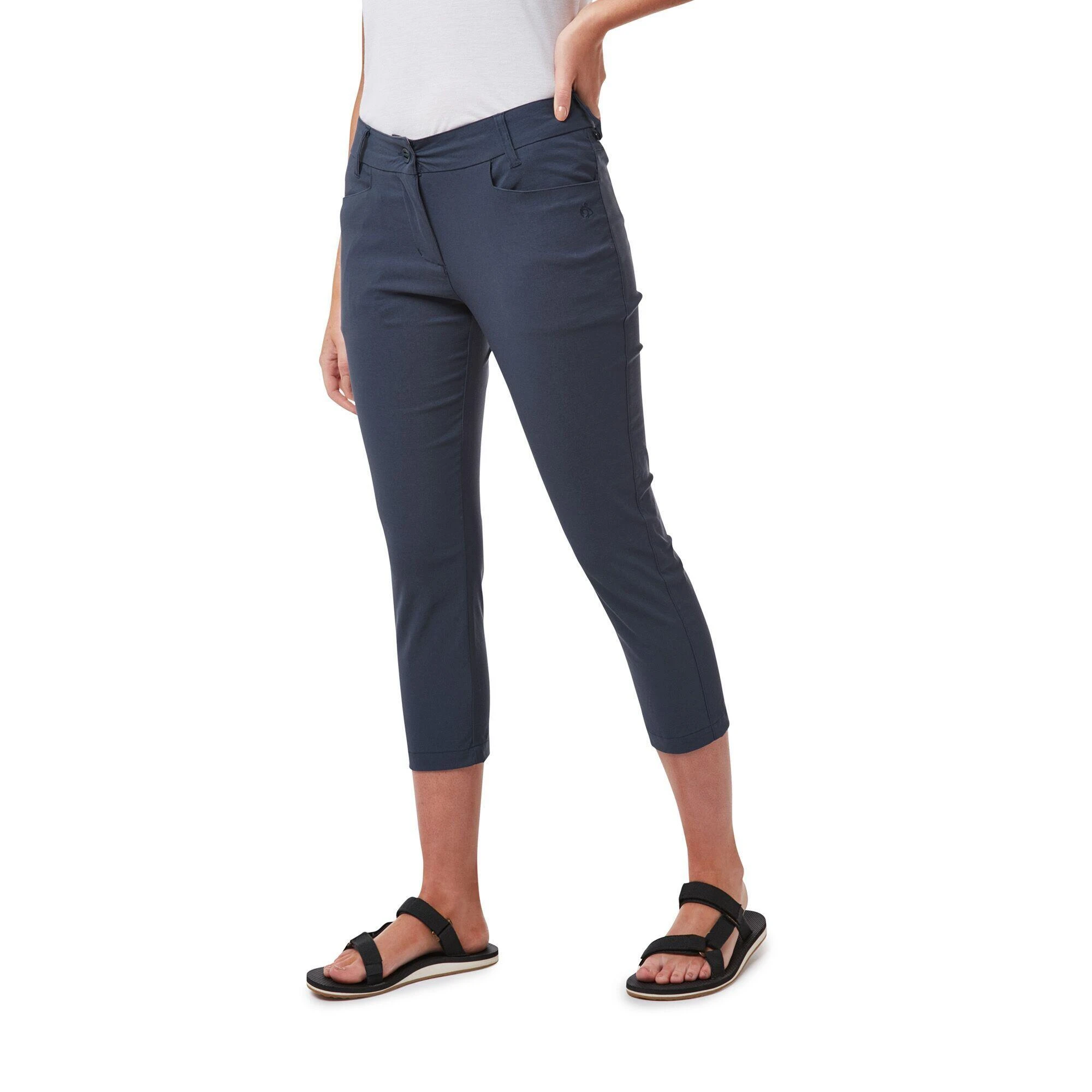 Craghoppers Womens/Ladies NosiLife Clara Crop Trousers (Soft Navy) 5 Craghoppers Womens/Ladies NosiLife Clara Crop Trousers (Soft Navy) - Image 3