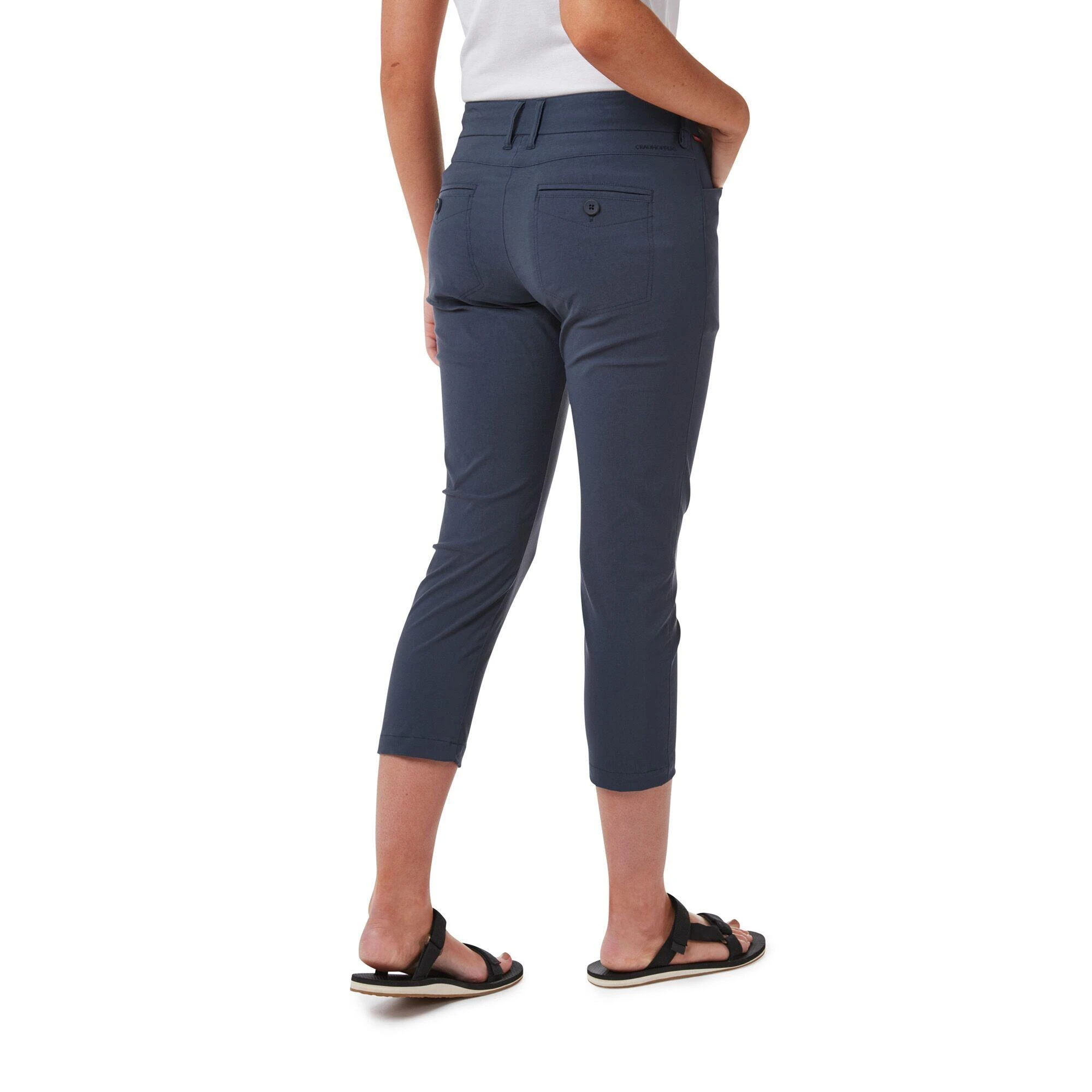Craghoppers Womens/Ladies NosiLife Clara Crop Trousers (Soft Navy) 4 Craghoppers Womens/Ladies NosiLife Clara Crop Trousers (Soft Navy) - Image 2