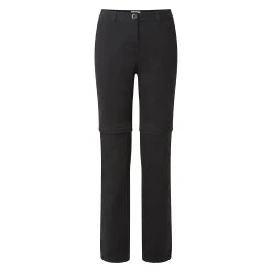 Craghoppers Womens/Ladies Kiwi Pro II Convertible Trousers (Black)