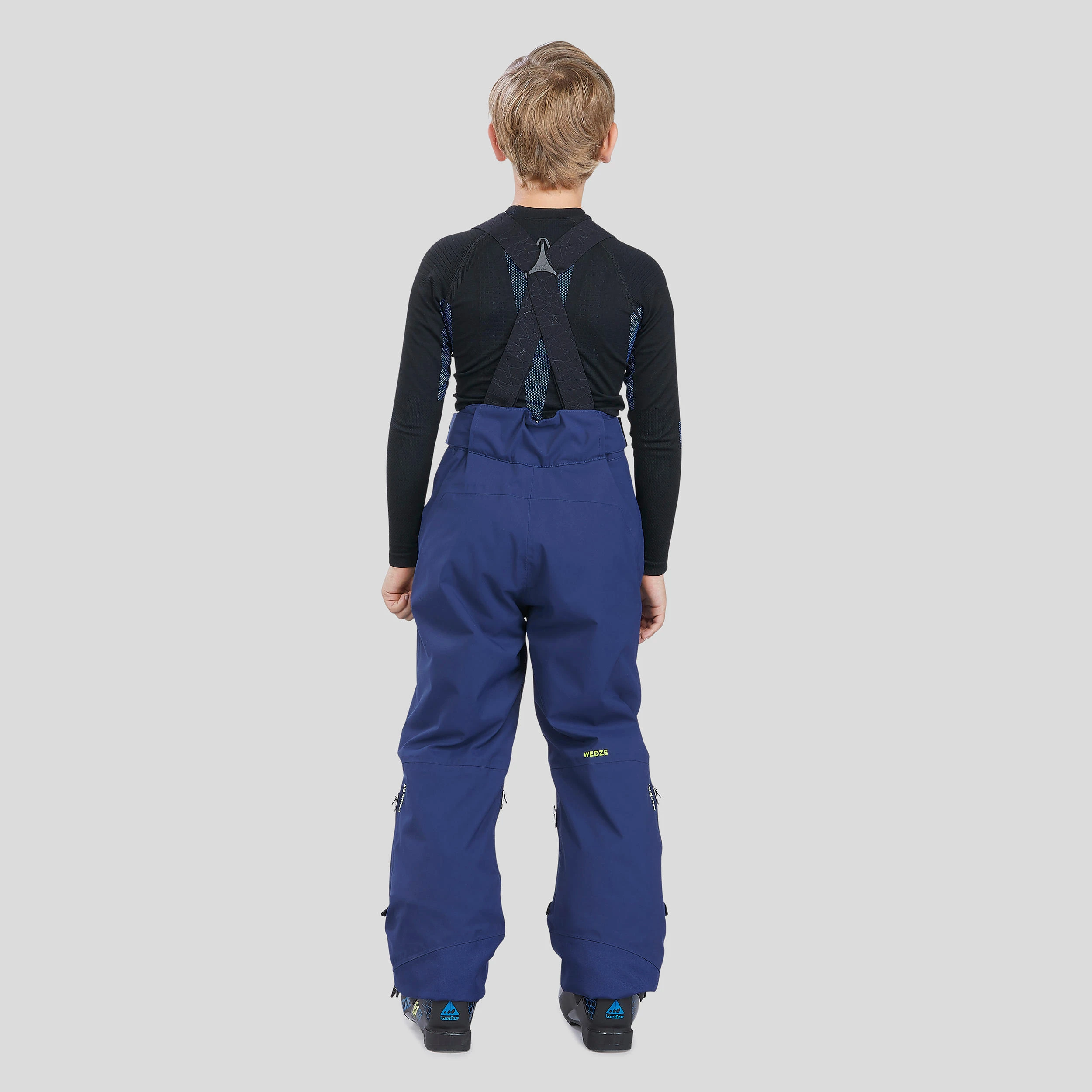 WEDZE REFURBISHED CHILDRENS SKI TROUSERS - NAVY BLUE 7 WEDZE REFURBISHED CHILDRENS SKI TROUSERS - NAVY BLUE - Image 5