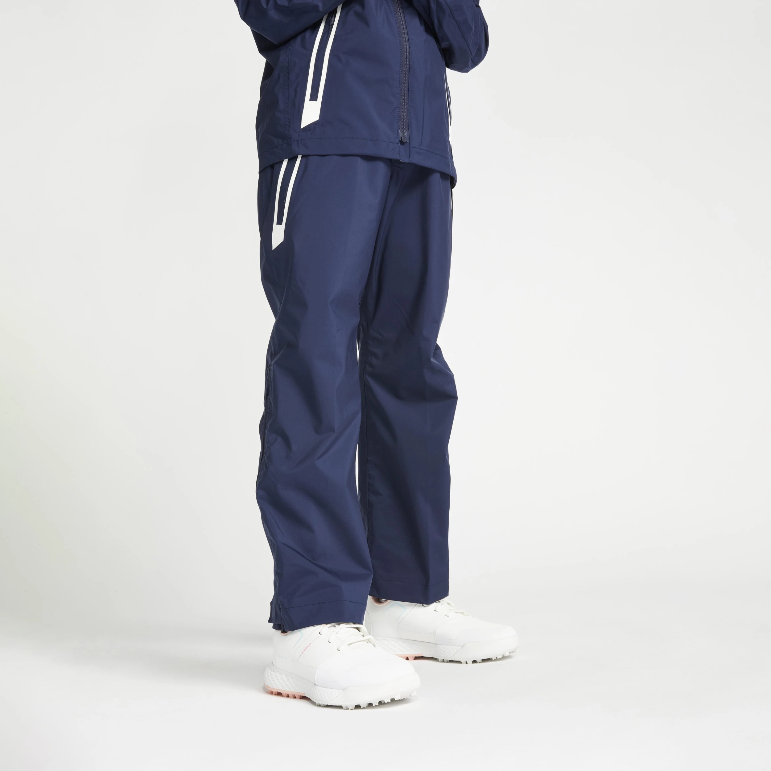 Kids’ Golf Waterproof Rain Trousers RW500 Navy Blue 3 Kids’ Golf Waterproof Rain Trousers RW500 Navy Blue