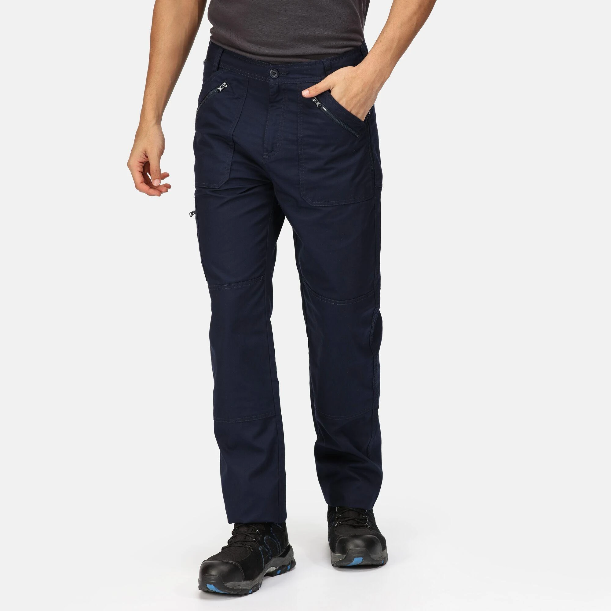 Regatta Mens Original Action Waterproof Trousers Regular (Navy) 6 Regatta Mens Original Action Waterproof Trousers Regular (Navy) - Image 4