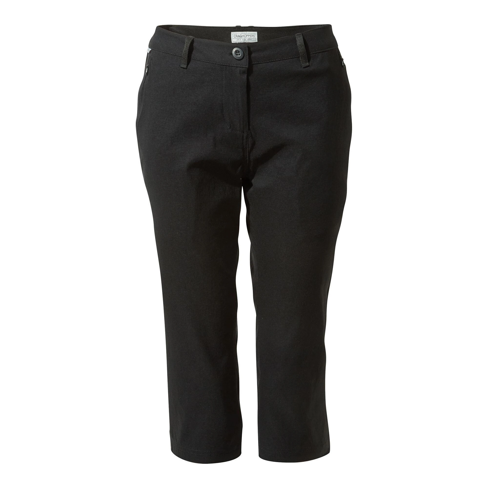 Craghoppers Womens/Ladies Kiwi Pro II Cropped Trousers (Black) 3 Craghoppers Womens/Ladies Kiwi Pro II Cropped Trousers (Black)