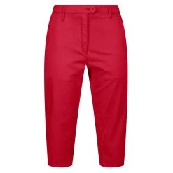 Regatta Womens/Ladies Maleena II Casual Capri Trousers (True Red)